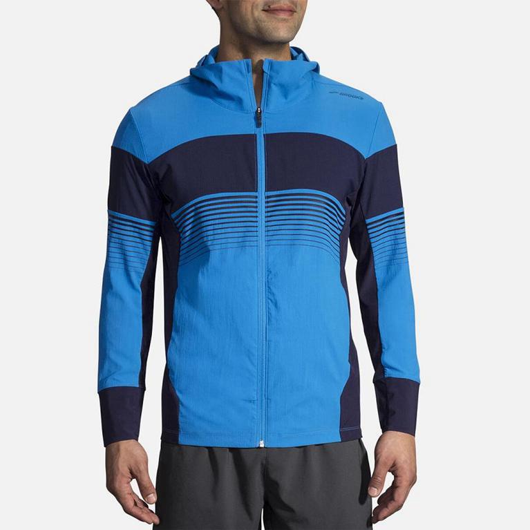 Brooks Men's Canopy Running Jackets - Blue (RTCN85273)